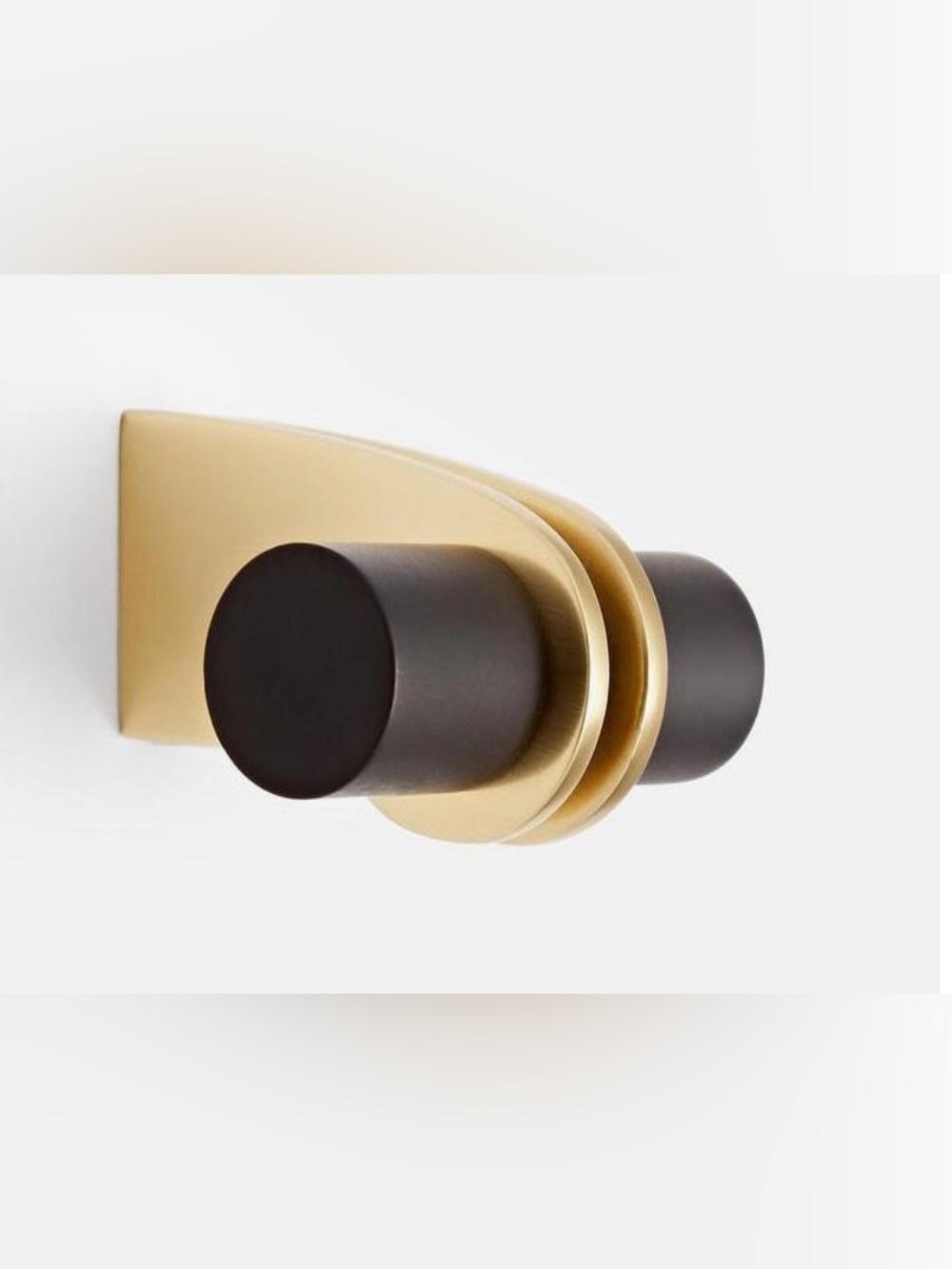 Restoration Hardware Aged Brass Finger Pull - Brown Finish